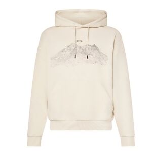 Oakley Beige Hoodie with Mountain Graphic